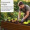 Best Choice Products 48x24x30in Elevated Galvanized Metal Garden Bed w/ Corner Protectors